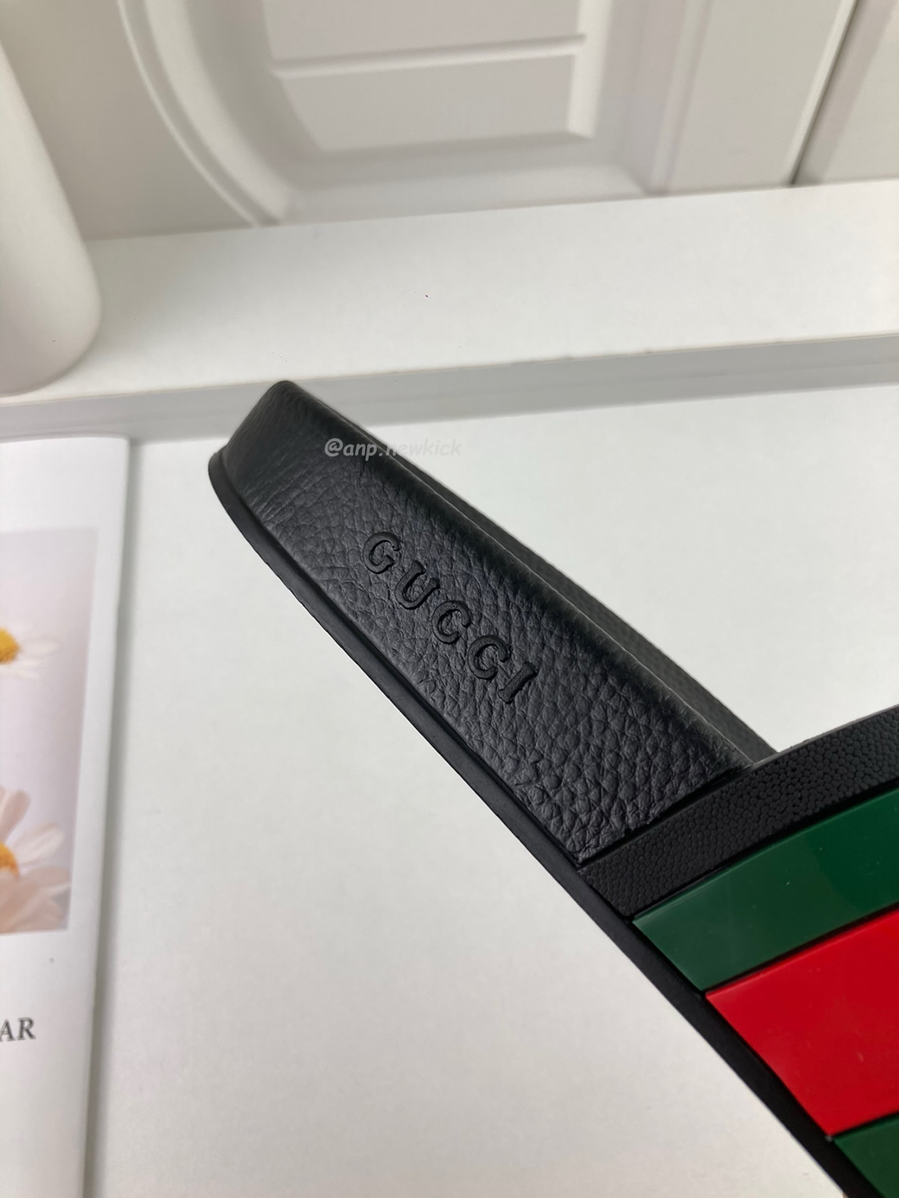 Gucci Rubber Slides Red Green 308234 Gib10 1098 (6) - www.newkick.vip